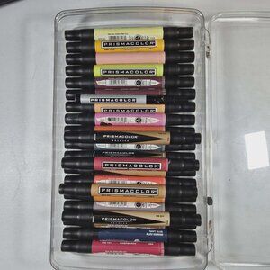 PRISMACOLOR PREMIER ART MARKERS DOUBLE ENDED CHISEL & FINE LOT OF 57